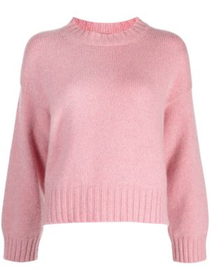Pringle of Scotland pull en cachemire à coupe crop - Rose
