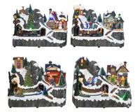 LED scenery l15b22h17cm-11l mlt a4 kerst - Lumineo