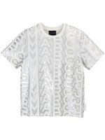 Marc Jacobs t-shirt Monogram Baby en coton - Argent - thumbnail