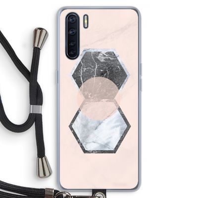 Creatieve toets: Oppo A91 Transparant Hoesje met koord