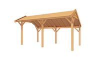 GRANDIOSE Kapschuur - 500x250 cm Douglashout- Kapschuurdak- - YARD Outdoor