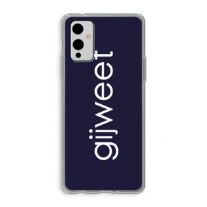 Gijweet: OnePlus 9 Transparant Hoesje