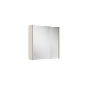 Adema Spiegelkast - 60x63x16cm - inclusief zijpanelen - cotton (beige) SW812066/SW892634