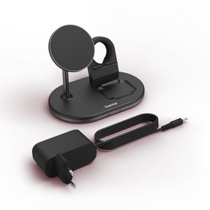 Hama MagCharge Multi Headset, Smartphone, Horloge Zwart AC Draadloos opladen Snel opladen Binnen