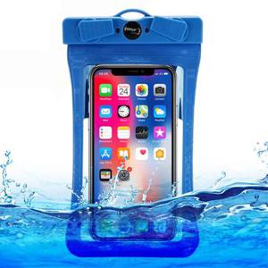 Geruit patroon IPX8 universele waterdichte hoes - 6.8 - Blauw