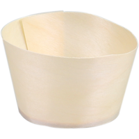 Cup | hout | Ø 60mm | 35mm | naturel | 1000 stuks