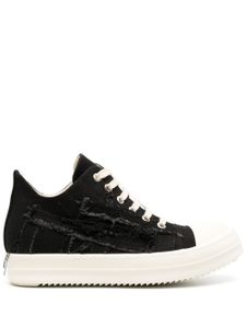 Rick Owens DRKSHDW Slashed low-top sneakers - Zwart