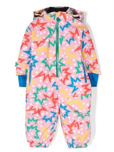 Stella McCartney Kids combinaison de ski à imprimé graphique - Rose