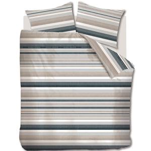 Riviera Maison Sturdy Stripe Dekbedovertrek - Marineblauw-Lits-jumeaux (240 x 200/220 cm)