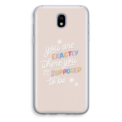 Right Place: Samsung Galaxy J5 (2017) Transparant Hoesje