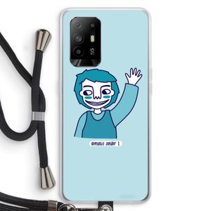 Zwaai: Oppo A94 5G Transparant Hoesje met koord