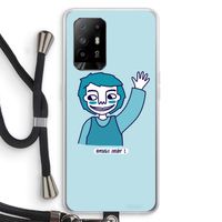 Zwaai: Oppo A94 5G Transparant Hoesje met koord