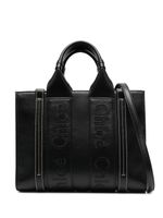 Chloé petit sac cabas Small Boisé en cuir - Noir