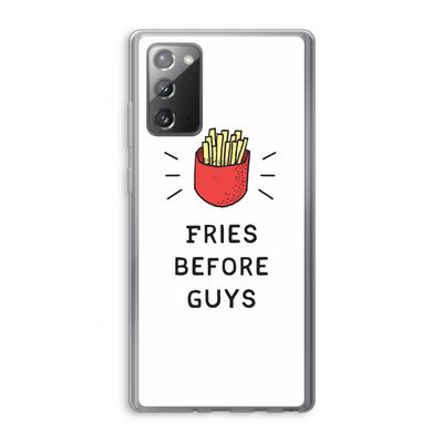 Fries before guys: Samsung Galaxy Note 20 / Note 20 5G Transparant Hoesje