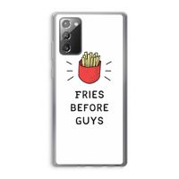 Fries before guys: Samsung Galaxy Note 20 / Note 20 5G Transparant Hoesje