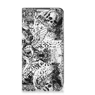 Mobiel BookCase Samsung Galaxy S22 Skulls Angel Mobiel BookCase Samsung Galaxy S22 Skulls Angel
