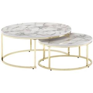 Sky Style Cherie Salontafel Set Wit | Goud