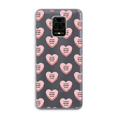 Chicks before dicks: Xiaomi Redmi Note 9 Pro Transparant Hoesje
