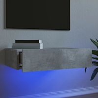 Tv-meubel met LED-verlichting 60x35x15,5 cm betongrijs - thumbnail