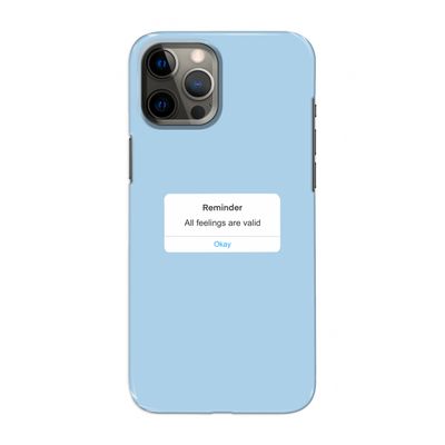Reminder: Volledig geprint iPhone 12 Pro Max Hoesje