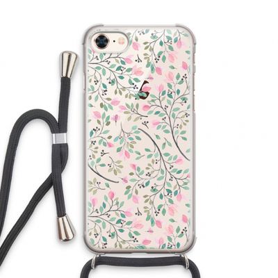 Sierlijke bloemen: iPhone 7 Transparant Hoesje met koord