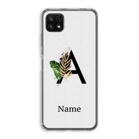 Charcoal Flora: Samsung Galaxy A22 5G Transparant Hoesje