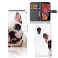 Samsung Galaxy Xcover 5 Telefoonhoesje met Pasjes Franse Bulldog - thumbnail