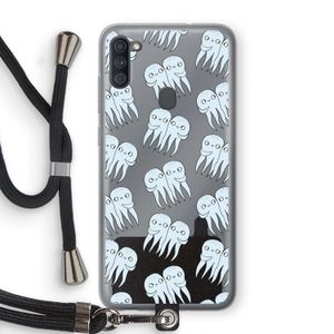 Octopussen: Samsung Galaxy A11 Transparant Hoesje met koord