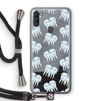 Octopussen: Samsung Galaxy A11 Transparant Hoesje met koord