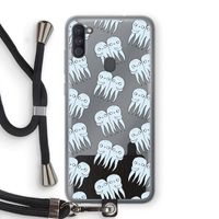 Octopussen: Samsung Galaxy A11 Transparant Hoesje met koord