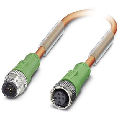 Phoenix Contact 1694059 Sensor/actuator connector, geassembleerd M12 Aantal polen (sensoren): 5 Stekker, recht, Bus, recht 1.50 m 1 stuk(s)