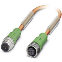 Phoenix Contact 1694059 Sensor/actuator connector, geassembleerd M12 Aantal polen (sensoren): 5 Stekker, recht, Bus, recht 1.50 m 1 stuk(s)