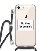 No time: iPhone 8 Transparant Hoesje met koord