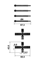 Accessoireset, schijfremblok ATE, u.a. für Volvo