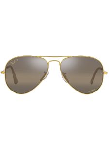 Ray-Ban lunettes de soleil RB3025 Chromance à monture aviateur - Or