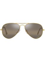 Ray-Ban lunettes de soleil RB3025 Chromance à monture aviateur - Or - thumbnail