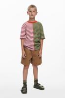 Tweekleurig gestreept T-shirt - MATERIAL FINISHES - 11/12