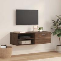 TV-kast bruin eikenkleur 100.5 x 39 x 30 cm Bewerkt hout