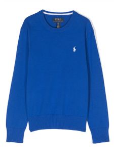 Ralph Lauren Kids barboteuse Polo Pony à logo brodé - Bleu