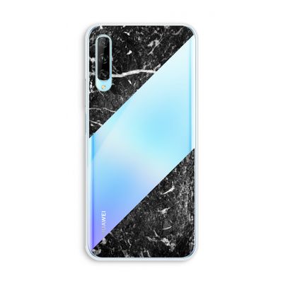 Zwart marmer: Huawei P Smart Pro Transparant Hoesje