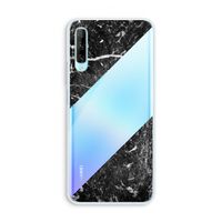 Zwart marmer: Huawei P Smart Pro Transparant Hoesje
