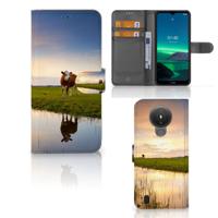 Nokia 1.4 | Telefoonhoesje | Met pasjeshouder | Koe