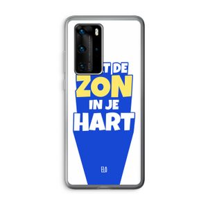 Laat de zon in je hart: Huawei P40 Pro Transparant Hoesje