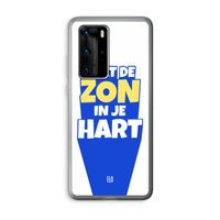 Laat de zon in je hart: Huawei P40 Pro Transparant Hoesje