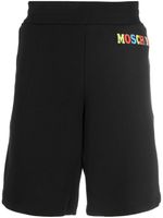 Moschino short à logo imprimé - Noir