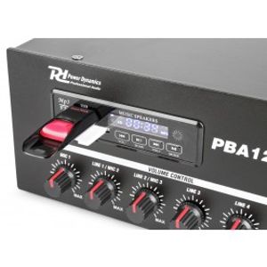 Power Dynamics PBA120 100V/70V & 4/8/16 Ohm mono-versterker - 120 Watt