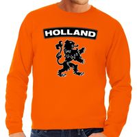 Oranje Holland zwarte leeuw sweater heren - thumbnail