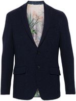 ETRO blazer nervuré à simple boutonnage - Bleu - thumbnail