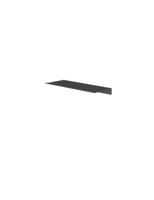 Hotbath &More Planchet 30 cm inclusief bevestigings rails Geborsteld zwart PVD