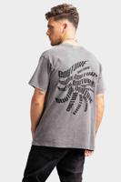 Couture Club Distorted Circle Print Regular Fit T-Shirt Heren Grijs - Maat XS - Kleur: Grijs | Soccerfanshop